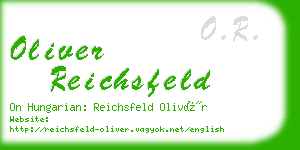 oliver reichsfeld business card
